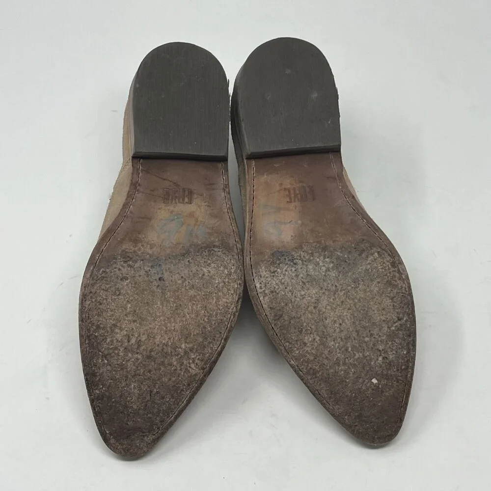 FRYE Billie Shootie booties 8 shoes taupe suede western women